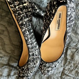 TWEED HEELS KARL LAGERFELD